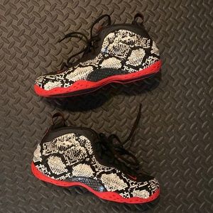 Nike foamposites albino snakeskin size 12